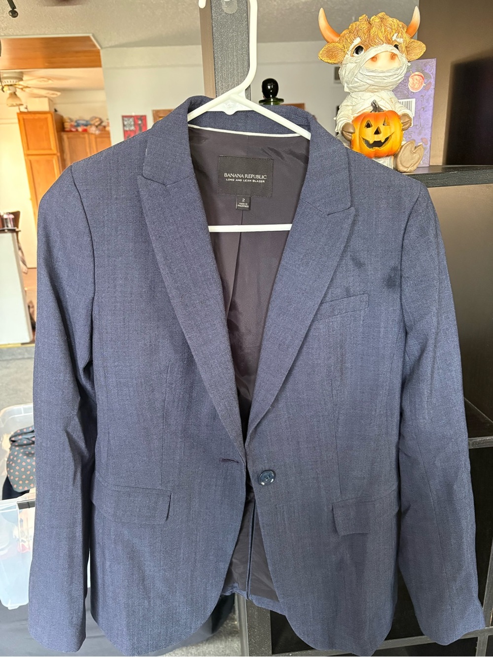 Banana Republic Slim Fit Navy Blue Blazer